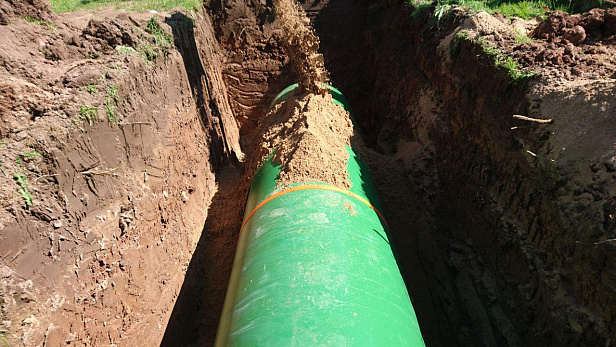 Монтаж газгольдера в д. Троица